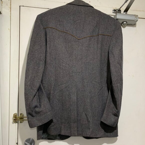 VINTAGE PENDLETON WESTERN LONG TWEED SPORT JACKETS SIZE L - Picture 9 of 13